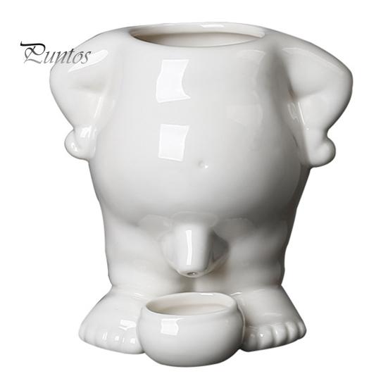 

Абстрактный цветочный горшок в виде человека, керамический писающий суккулентный горшок, домашний офис, настольный декор, писсуар, цветочный горшок, подарок для любителей растений белый