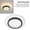 85-265V Wide Voltage LED Ceiling Light Black Finish Ceiling Lamp LED Flush Mount Light  Garage