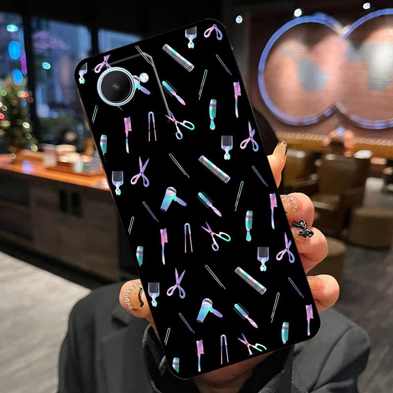 Barber Hair Stylist Case For Realme 12 Pro Plus 11 13 14 15 GT6 GT7 Pro C55 C51 C53 C25 C63 C61 C65 C67 C71 C75