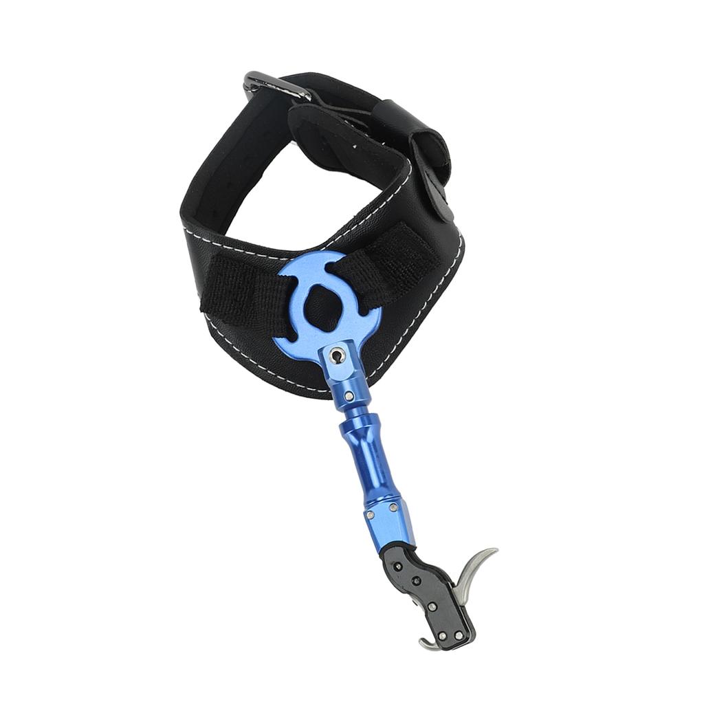 Bogenschießen Release-Hilfe 360 Grad Drehung Verstellbarer Handgelenkriemen Schwammpolster Compoundbogen Release-Hilfe für Bogenschießen im Freien