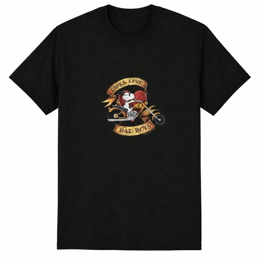 Dog Graphic Tee Vintage Cute Retro Cotton T-Shirt Gift Reprint