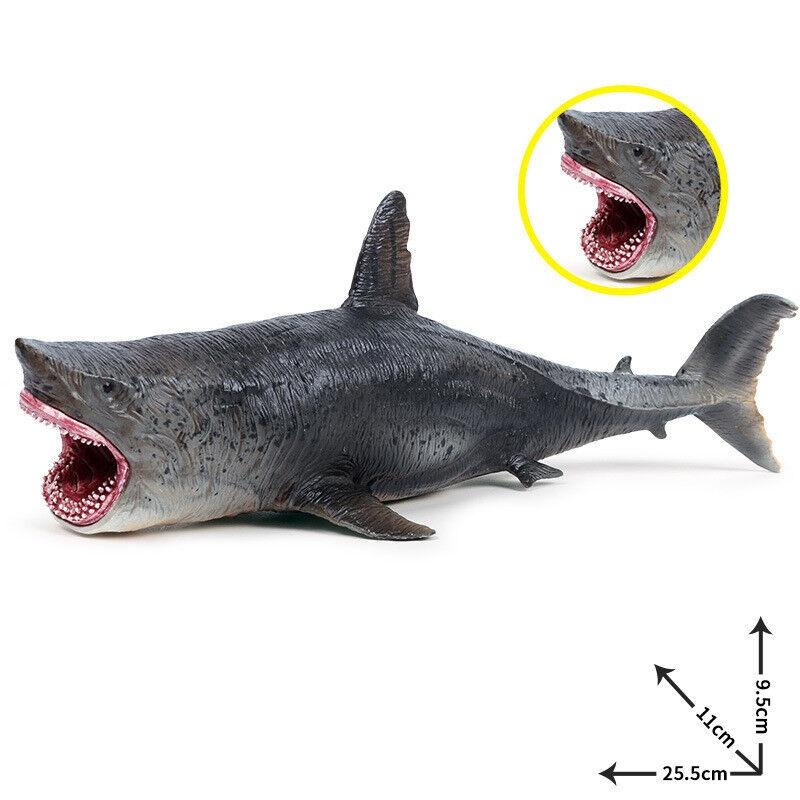 Authentic Megalodon Figure Ancient Shark Wild Animal Pvc Model For Decor And Gifting