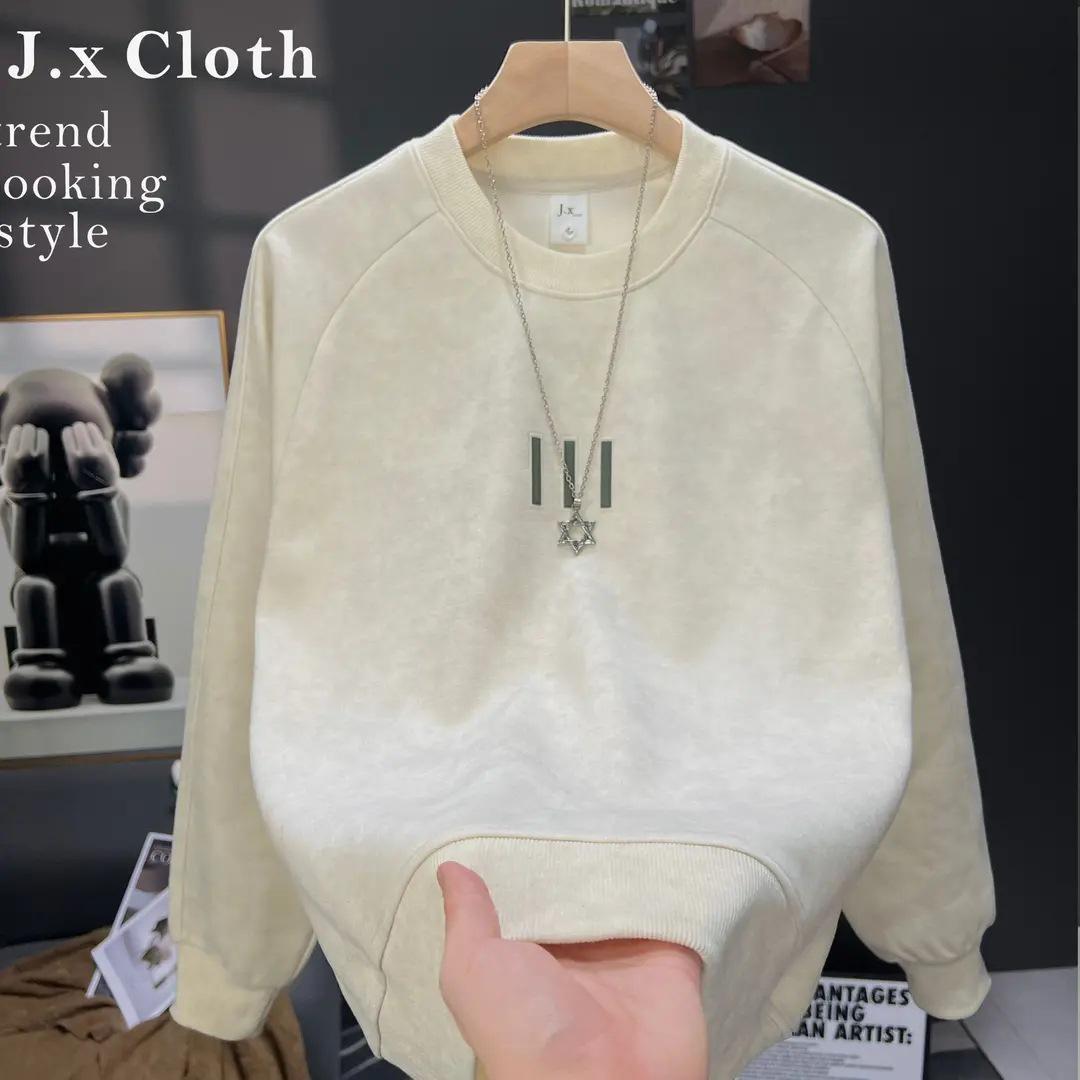 Autumn Fashion Men s Round Neck Long Sleeve Hoodie XL