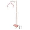 22 Inch 40W Beauty LED Floor Light 2700 to 5600K Pink Half Moon Lamp for Eyebrow Tattoo Nail Art