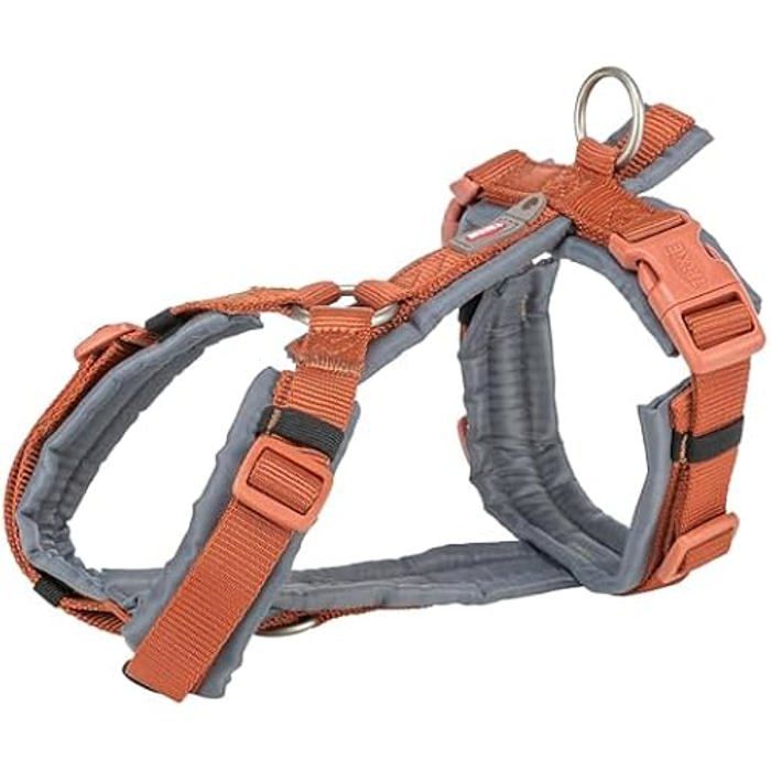 Trixie Harnais Pour Chien Premium Trekking Rouille Marron/gris Graphite 36-44x1,5 Cm