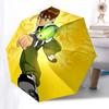 1pc Ben10 Automatic Folding Umbrella - Portable 3-Fold Design with 8-Bone Iron Frame, Outdoor for Fans, Travelers, Everyday Use, Ideal Gift for Ben Te