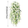 2Pcs Violet Artificial Flowers Vine Hanging Fake Flowers Faux Plants Vines for Home Room Decor Garden Wedding Decoration Flowers