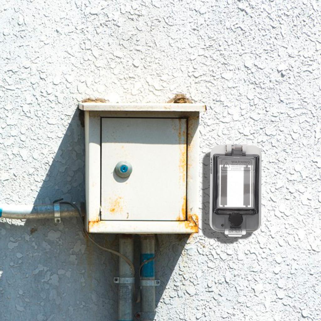 Waterproof Circuit Breaker Clear 2 Way Distribution Box Outdoor Electrical Protection Cover Durable Pc Power Supply Enclosure