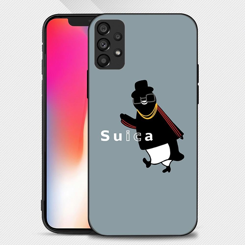 Suica Penguin Kawaii Phone Case For Samsung Galaxy S22 S23 Ultra S21 S20 FE Plus Note 20 Soft Cover