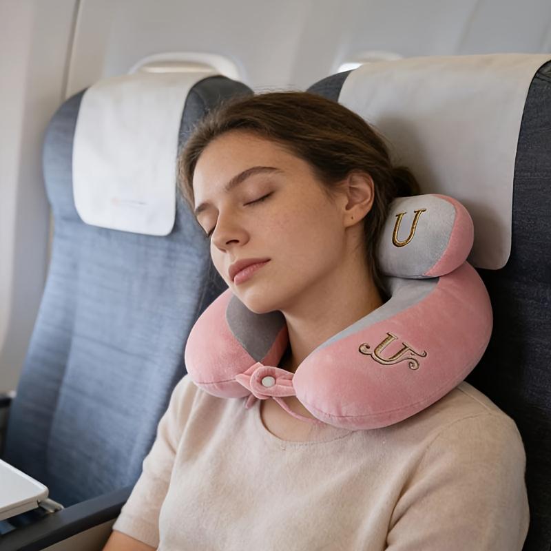 U-Shaped Neck Pillow, Specialized Neck Support Pillow for Train and Airplane Use, Neck Rest Pillow U-Shaped Cervical Spine Support Pillow