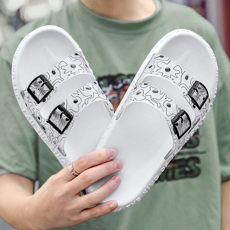 Herre Sommer Sklisikre Tøfler Trend Mote Utendørs Strand Sandaler Herre Hjem Baderom Sklisikre Tøfler