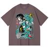 230 g/m² 100% Baumwolle Saint Seiya V8 Shiryu Druck Unisex Schweres Baumwoll-T-Shirt