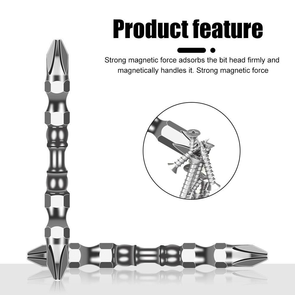 

10pcs 65mm/110mm Screwdriver Bit Set Double Headed Batch Head Impact Bit Electrical Wrench Style 1