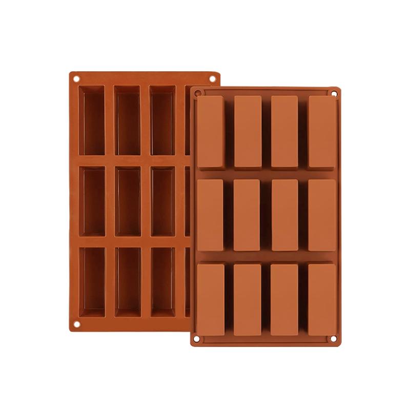 

Силиконовая форма для шоколадных батончиков, форма для конфет, легкосъемные полости, формы для конфет, прямоугольная форма для батончиков из зерна, не содержит бисфенол А, для выпечки