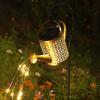 Solar Watering Can Lamp IP44 Waterproof Outdoor Garden Yard Pathway Patio Lawn Hollowed Water Can Lantern String Light