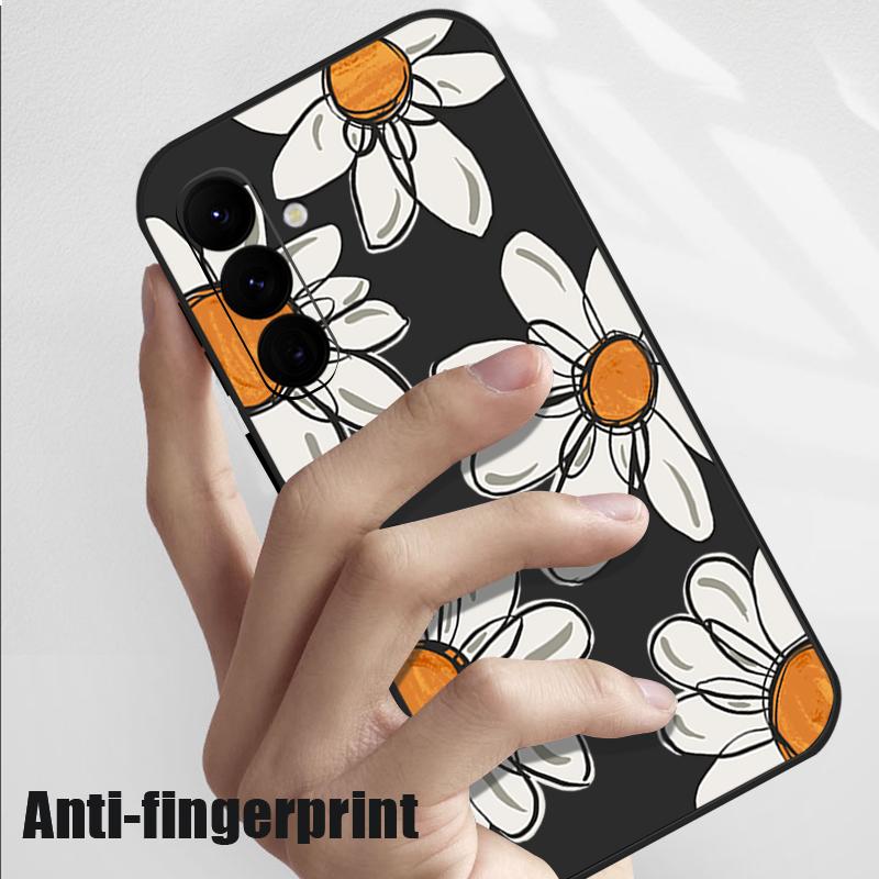Cartoon Sunflower Lanyard Case For Samsung Galaxy S25 S24 Ultra S23 S22 Plus S21 S20 FE A34 A54 A15 A35 A55 A16 A36 A56 5G Capa