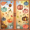 6 Sheets/set, Autumn Thanksgiving, Pumpkin Window Stickers, Thanksgiving, Home Party Decoration, Static Glass Stickers, Window Stickers