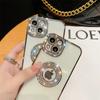 For Iphone 14 Pro Max Luxury Plating Flash Diamond Silicone Phone Case For Iphone 11 12 13 14 Plus Hollow Out Rhinestone Cover