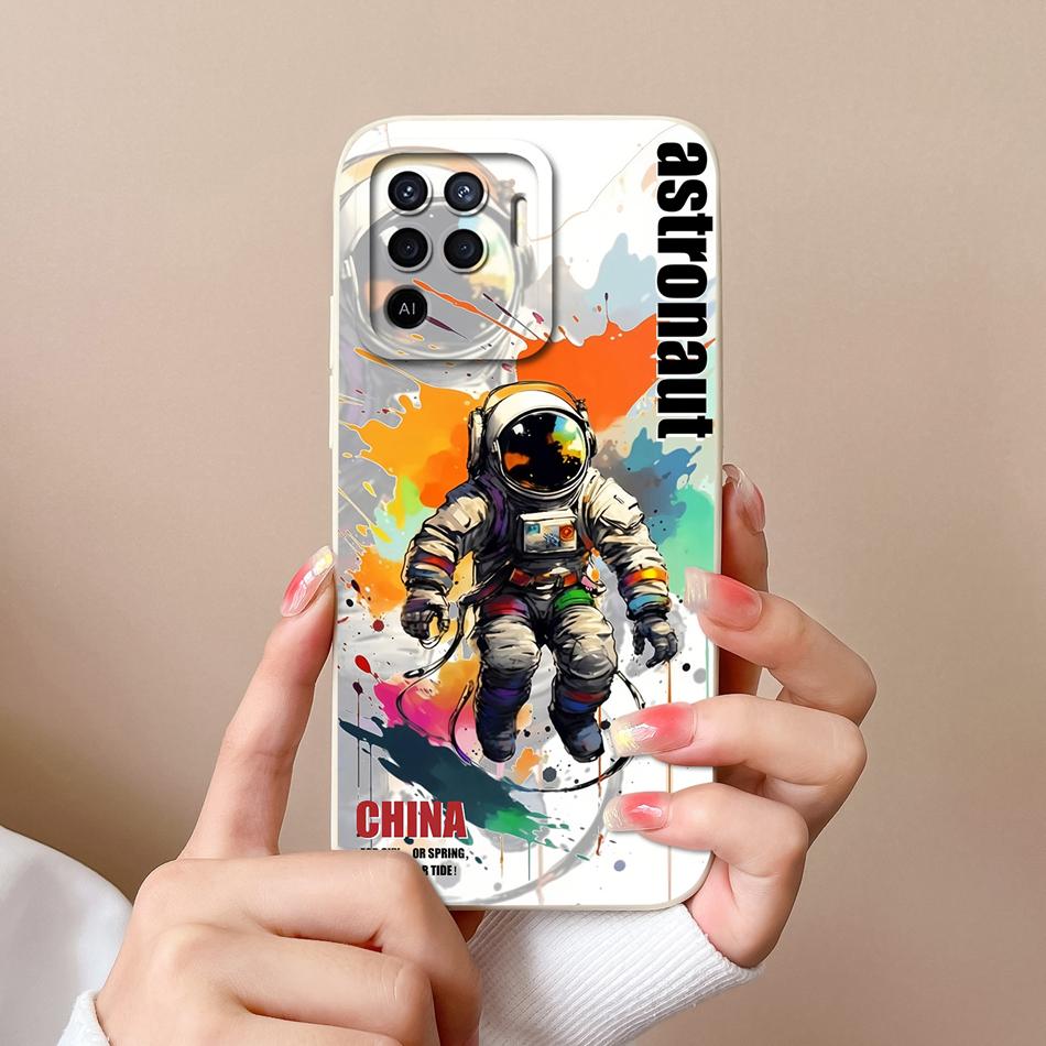 For Oppo Reno 5F 5 Lite 5Z 5K Case Cute Design Full Protection Phone Housing For Oppo Reno5 5G Soft Liquid Silicone Back Covers