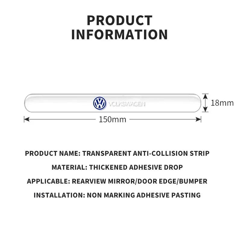4x Car Door Bowl Handle Protector Stickers Transparent Anti-scratch Film For VW Volkswagen Golf Polo Passat Tiguan Touran Jetta zr8