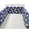 Cotton Baby Anti-Collision Crib Bumper Pad - Removable & Washable, Anti-Pinch Design for Newborns