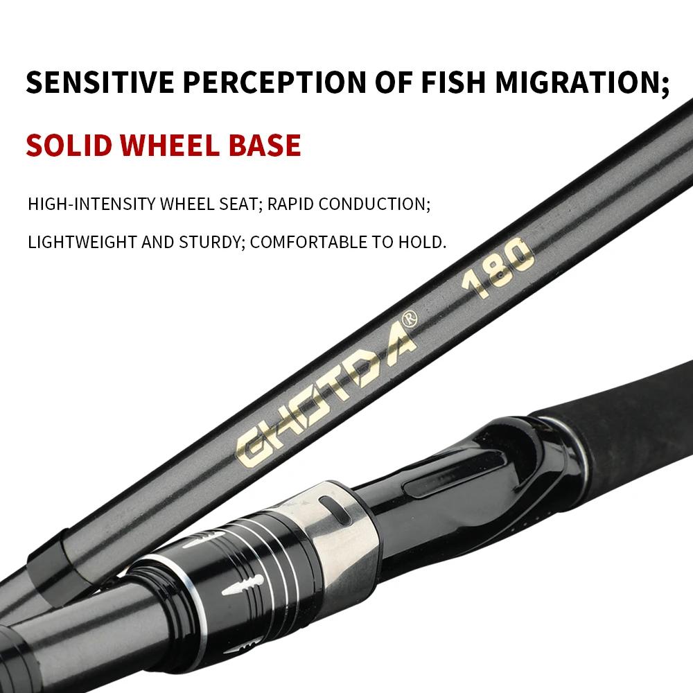 Fishing Rod, Bait Reel Set Telescopic spinning rod with reel, gear ratio 7.2:1, 18+1 bb, foldable design, for predatory fish, right/left-handed use