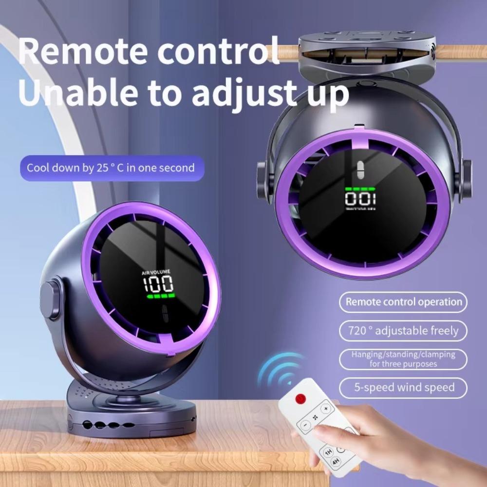

Portable Table Fan Rechargeable Rechargeable Electric Fans High Quality Small Fan Home 2 фіолетовий
