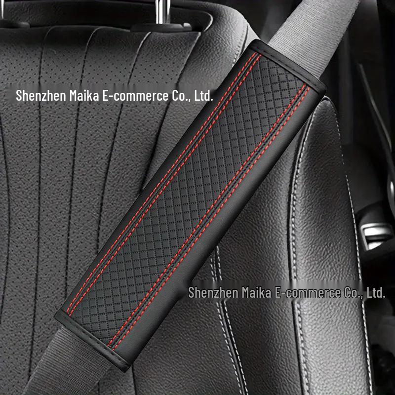 Argyle Embossed Seatbelt Shoulder Pad: Comfortable, Breathable Car Protector Cover