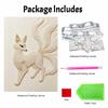 DIY Pearl Diamond Art Painting kits for Adult and Beginners,Exquisite NineTailed Fox Sparkling Painting Craft Home Wall Decor handmade Gift