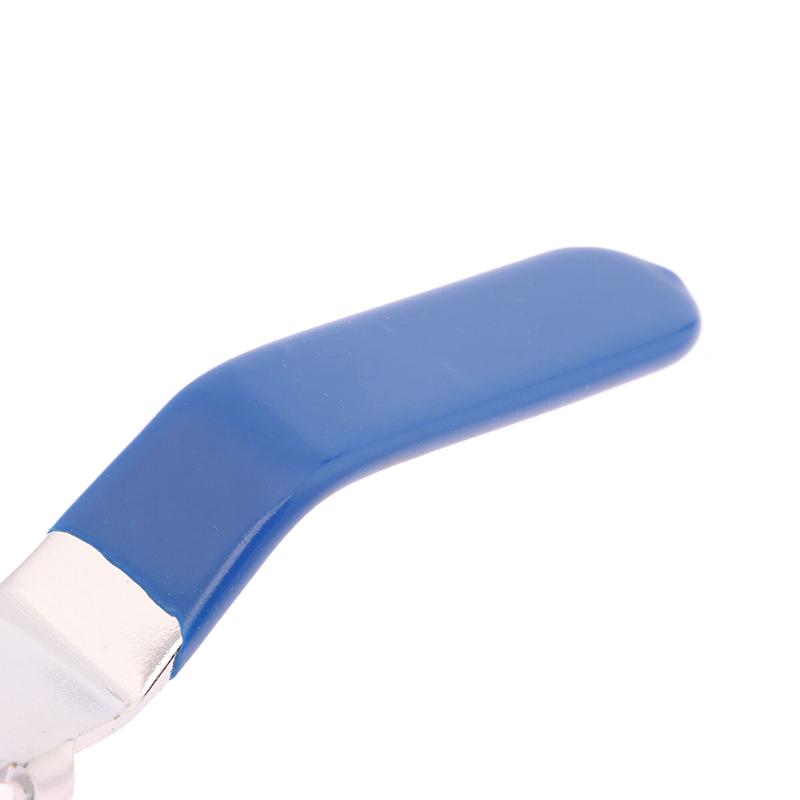 1Pcs Valve Handle Lever Handle Iron Chrome Plated Replacement Quarter Turn With Plastic Grip Blue For Dn20 Ball Valve