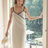 Elegant Open-Back Bath Dress Cotton Blend Portable Bathrobe With Adjustable Closures Bath Towel Wrap for Resort Wear