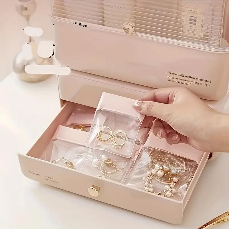 1/3/5/10Pcs Thicken Zipper Sealed Bags Clear Plastic Storage Bag for Small Jewelry Food Packing Reclosable Zippers Sealing Bag