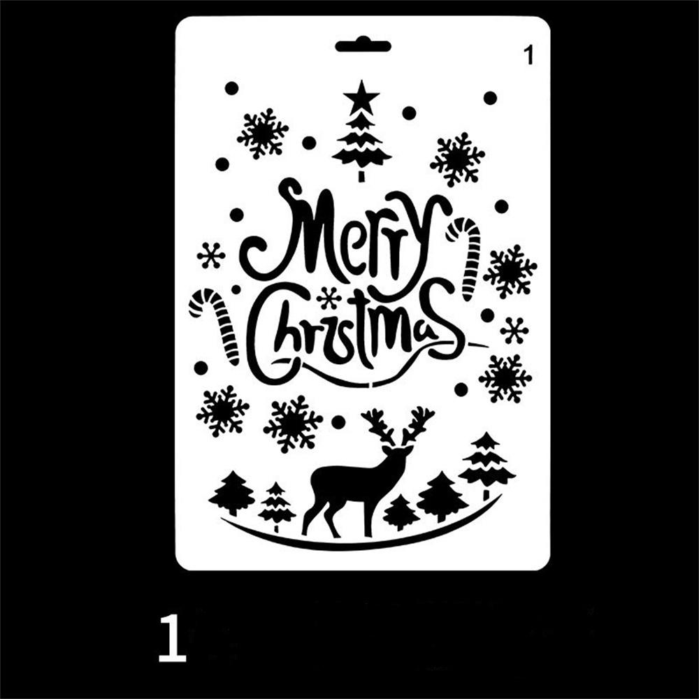 Christmas Themed DIY Painting Template Children s Hollow Hand Account Painting Template Handwritten Newspaper 17.6 × 26cm
