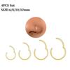 316L Surgical Stainless Steel Nose Hoops Hinged Clicker Septum Rings for Nose Cartilage Body Piercing Jewelry