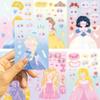 8 Cartoon Princess Face Change Guka Collage Hands-on DIY Handbook Mobile Phone Case Laptop Decoration Can Be Waterproof