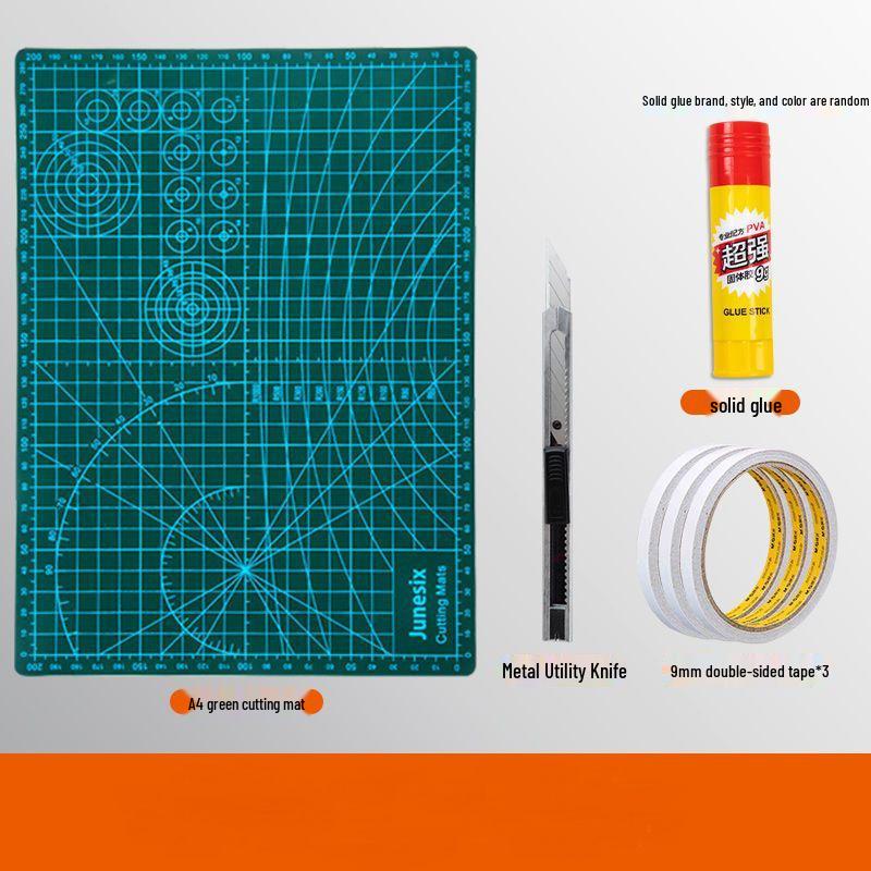 A4 Large Cutting Mat for Art, Crafts, and DIY Projects - Child-Friendly, Clay and Drawing Mat with Anti-Cut Features
