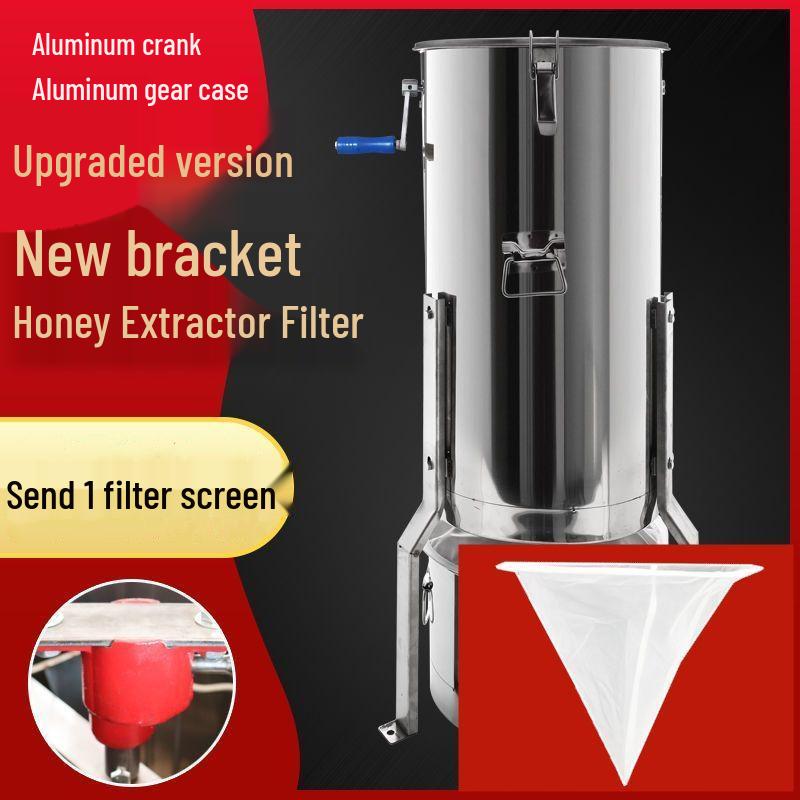 Thickened Stainless Steel Honey Extractor & Spinner Set for Beekeeping