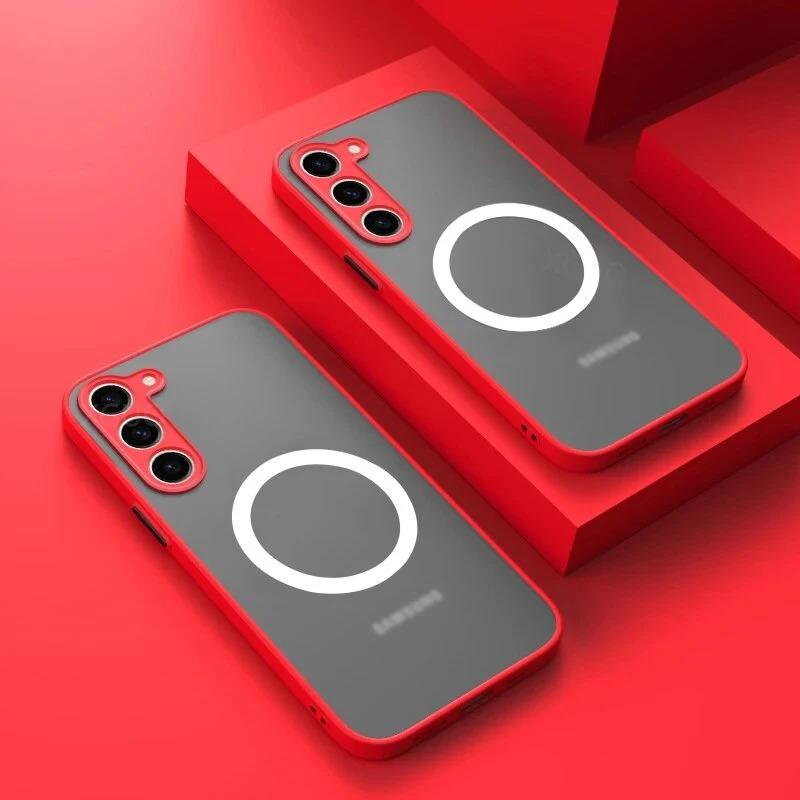 Wireless Charge Case for Samsung Galaxy S25 S20 S24 S23 S22 S21 Ultra Plus FE A13 A14 A33 A34 A54 A53 A52 A51 A71 Magsafe Cover