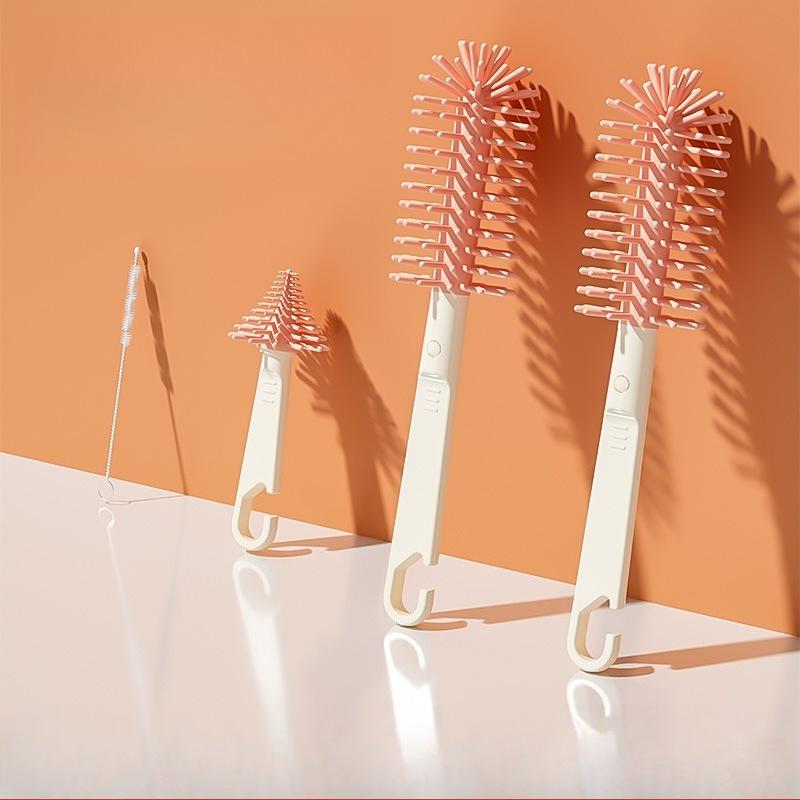 Bottle Drying Rack, Draining Bottle Rack, Nipple Bottle Brush Set, Storage Box, Portable Bottle Drying Rack Set