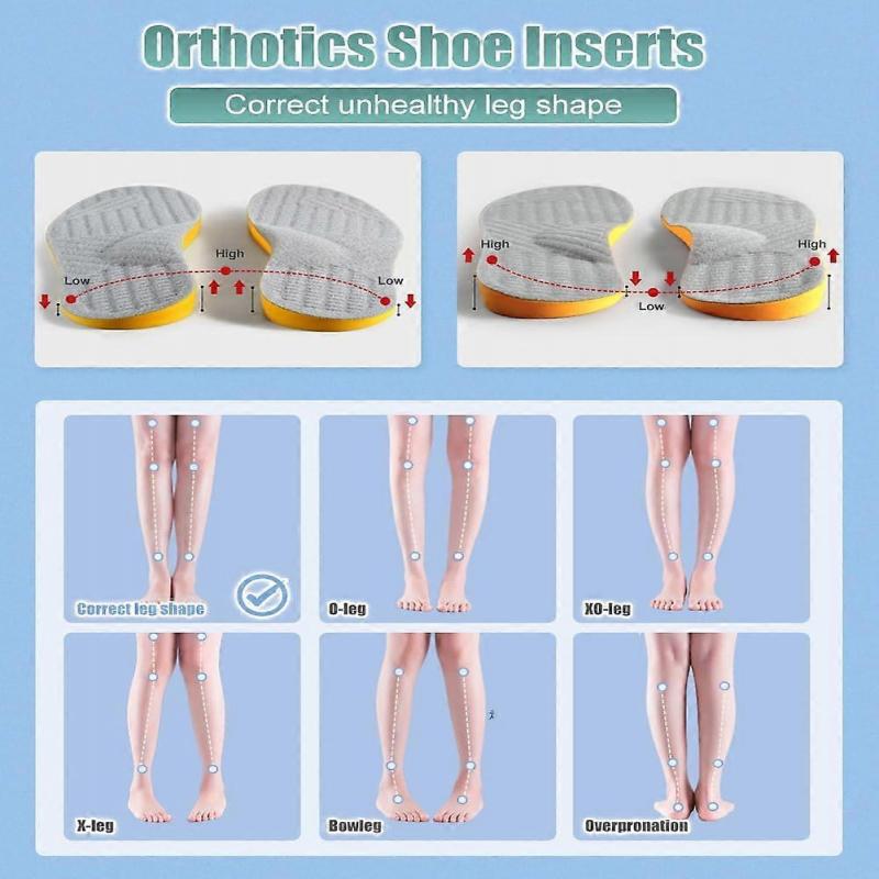 Supinations-Einlegesohlen für Überpronation & Fußausrichtung Orthopädische Einlagen für Männer und Frauen Korrektive Fußstützen zur Linderung von Supination