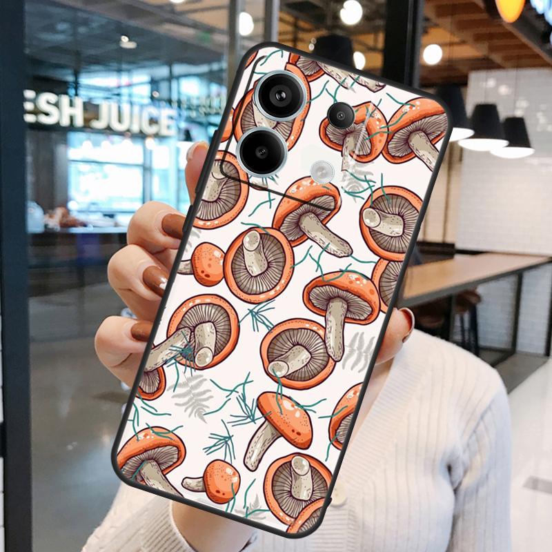Wild Forest Mushroom Case For Xiaomi Redmi Note 11 9 10 12 13 14 15 Pro Plus Redmi 15 15C 10C 12C 13C 14C Cover