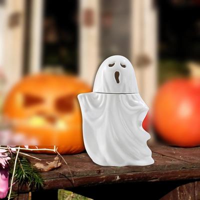 Ceramic Halloween Mug with Lid for Home Use and Office Decor