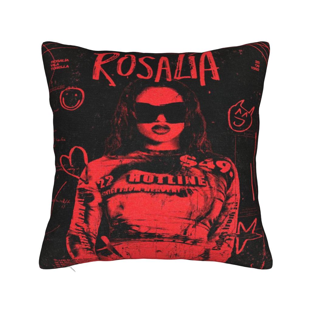 Rosalia Singer Pillowcases Merch Printed Cushion Cover  Pillow Covers Home Decorations Zippered Multi Size