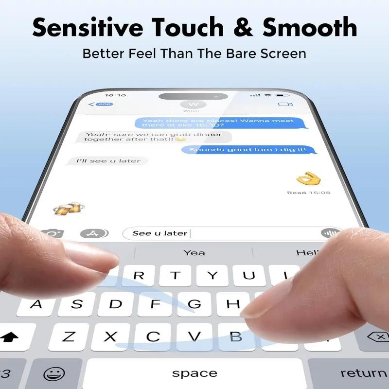 3-5PCS Diamond Glass For iPhone 15 14 13 12 11 PRO MAX No Border Screen Protectors For iPhone XS Max XR 7 8 Plus Tempered Glass