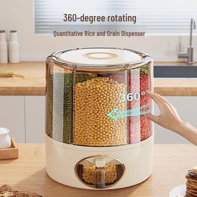 Rotating Multi-Grain Storage Dispenser