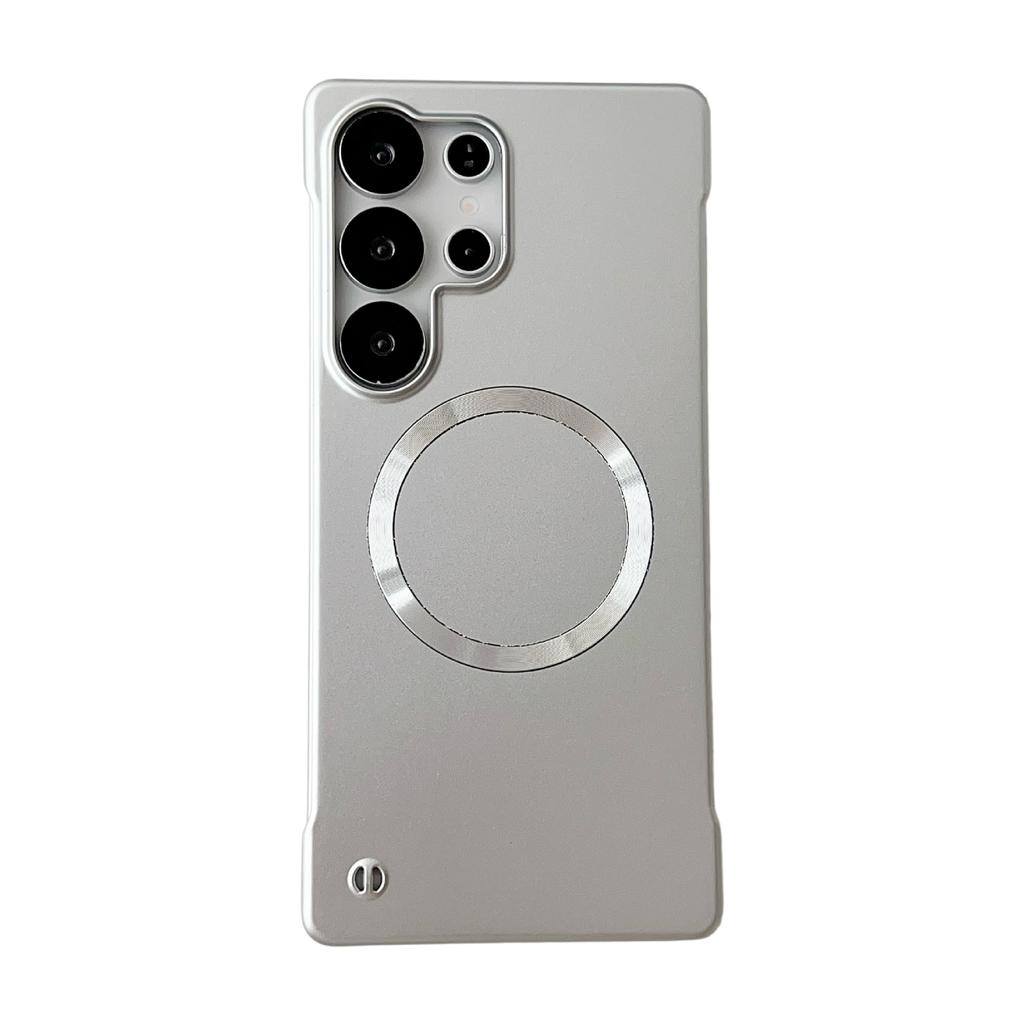 [Frameless Metallic Paint Magnetic Case] Suitable for S25U/S24/S23 Mobile Phone Case, Simple Heat Dissipation and Magnetic Charging