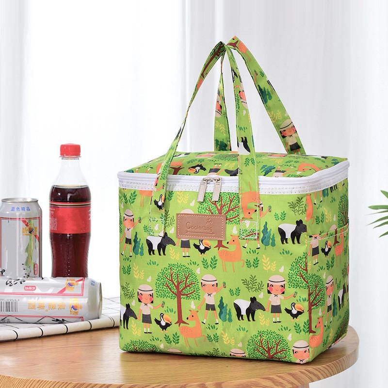 

Изолированная сумка-бокс для обеда большой емкости, ткань Оксфорд, водонепроницаемая, портативная, термосумка-холодильник для пикника, бенто, контейнер для хранения еды