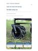 8-Inch Folding Hand Push Cart for Camping, Photography, and Shopping