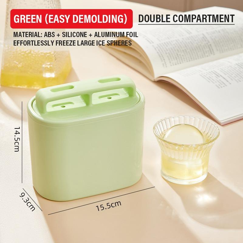 Ice Ball Mold Round Large Ice Cube Tray Reusable Plastic Spherical Ice Maker for Drinks Home Bar Tool Kitchen Gadget BQ6.5CM