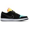 Jordan 1 Low Black Aurora Green Laser Orange CK3022-013